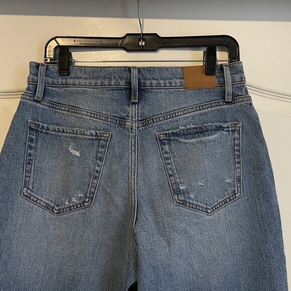 Evereve Vintage Barrel Leg Distressed Jeans - Size 29 - New w/Tags - Picture 3 of 5